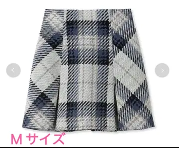 SNIDEL 로빙 체크 미니 스커트