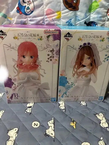 제일복권 5등분의 신부 B상 C상 피규어 세트