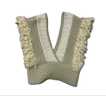 Leinwande 라인밴드 프린지 니트 베스트