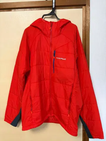 몽벨 montbell UL 써마 랩 후드티 US-L 사이즈 오렌지