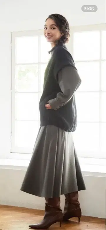 오아노 더블 요크 원피스 (톨 M 사이즈)