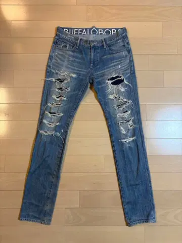 BUFFALOBOBS 데미지 가공 데님 팬츠