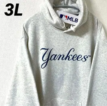 MLB 양키스 후드티 맨투맨 속기모 3L 오트밀