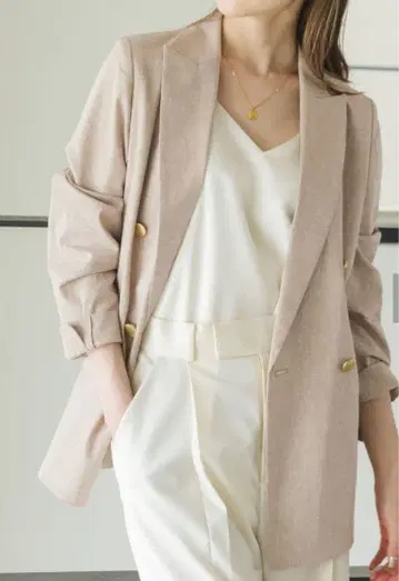 미사용 새상품 40 스픽 앤 스팬 노블 Noble 더블 자켓