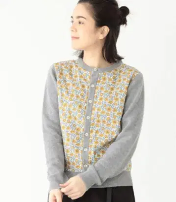 BEAMS BOY 리버티 가디건 그레이