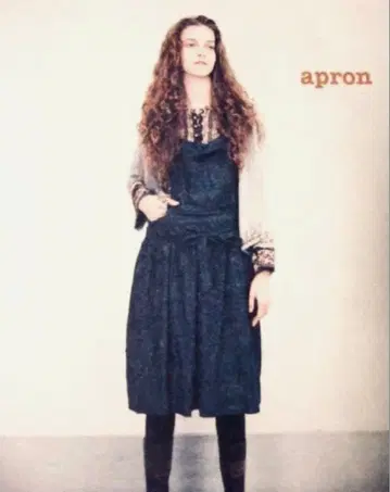 저널 스탠다드 x 오카오 미요코 콜라보 에이프런 원피스