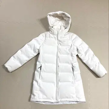 LACOSTE 롱 다운 자켓 화이트 사이즈 36