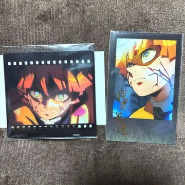 귀멸의 칼날 다이닝 필름풍 클리어 카드 폴라로이드풍 브로마이드 젠이츠