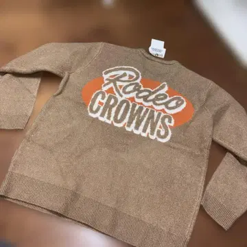 새상품 Rodeo Crowns 로데오 크라운즈 로고 니트 스웨터