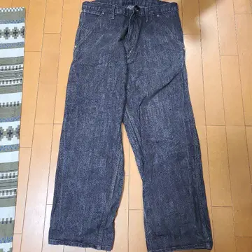 TENDERLOIN 데님 페인터 팬츠 블랙 사이즈 S