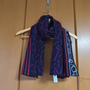 H.P.FRANCE 스트라이프 스톨 네이비 io