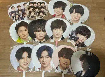 새상품 Hey!Say!JUMP 치넨 유리 부채 11개 + 덤 1개