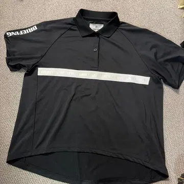 브리핑 릴랙스핏 반팔 피케 셔츠 여성용 S