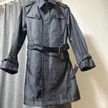 A.S.M 블랙 스텐카라 코트 허리 벨트 포함