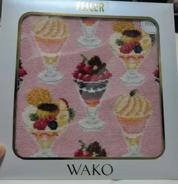 FEILER x 와코 손수건 WAKO PARFAIT 핑크 미사용 새상품