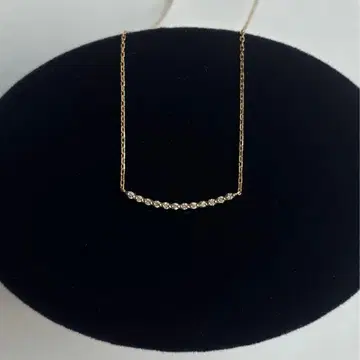 agete 아가트 K10 다이아몬드 목걸이 골드