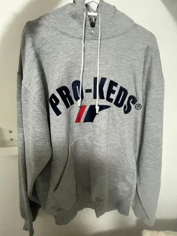 PRO-KEDS 그레이 후드 부착 후드티
