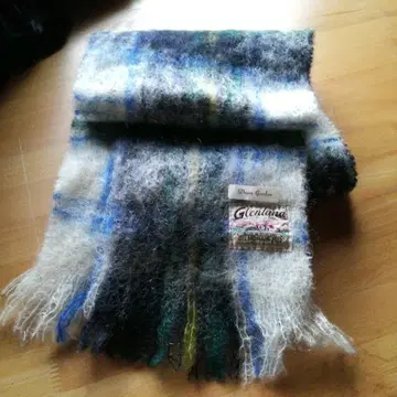 새상품 스코틀랜드제 글렌타나 드레스 고든 모헤어 파일 편직 머플러