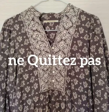 누키테파 플라워 프린트 원피스 M