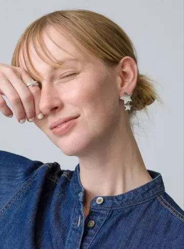 론 헤르만 별주 HARPO 하르포 더블 스타 클립 귀찌