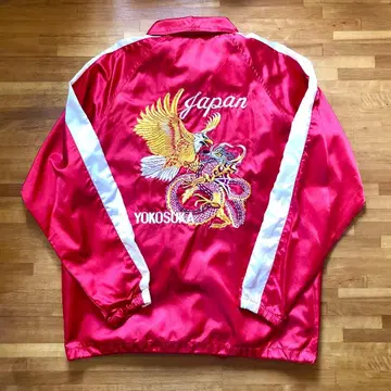 나일론 자켓 [독수리 용 자수] 레드