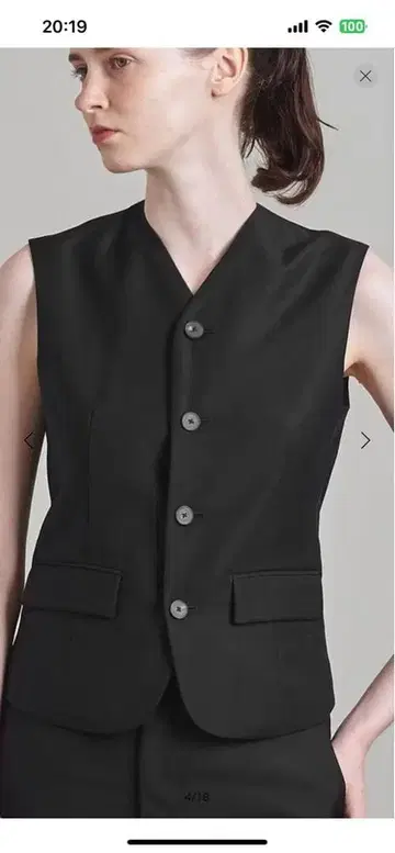 LOEFF W 개버 타이트 베스트 미사용 새상품