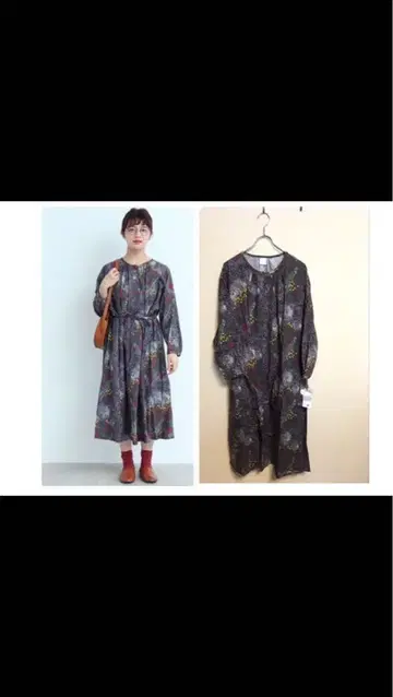 새상품 bulle de savon 패턴 원피스