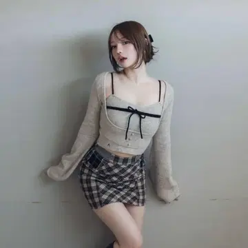 andmary Natalie ribbon set beige