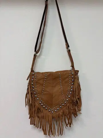 ROSE BUD 프린지 가죽 숄더백