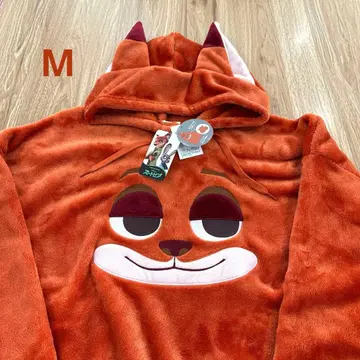 새상품 디즈니 주토피아 닉 주토피아 코스프레 후드티 여성용 M 플리스