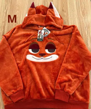 새상품 디즈니 주토피아 닉 주토피아 코스프레 후드티 여성용 M 플리스