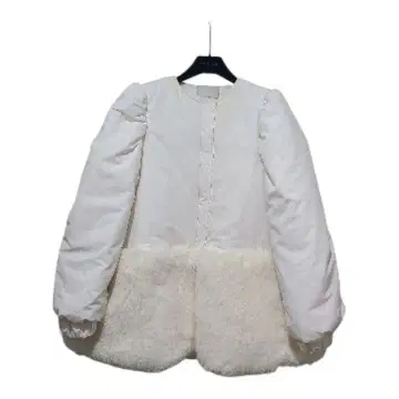 CELFORD 셀포드 퍼 도킹 코트 화이트