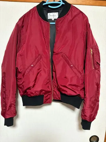 MA-1 자켓 버건디