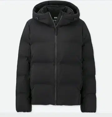 유니클로 UNIQLO 심리스 다운 파카 블랙