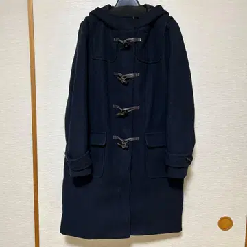 허니즈 더플 코트 롱 후드 부착 네이비