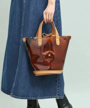 [ CONVERSE ] ViS 별주 클리어 버킷백