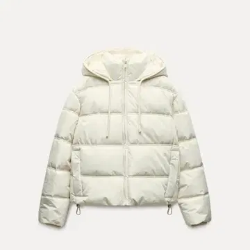 [ ZARA ] 워터 윈드 프로텍션 숏 퍼프 아노락