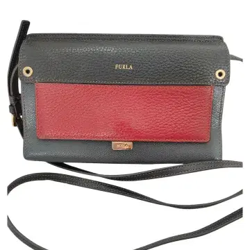 FURLA/훌라 가죽 숄더 지갑 바이컬러