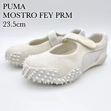 [ 컨디션 최상 ] 푸마 모스트로 페이 프리미엄 화이트 스웨이드 슬립온