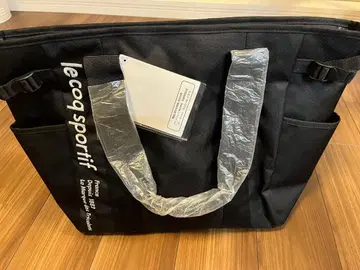 le coq sportif 블랙 토트백 골프