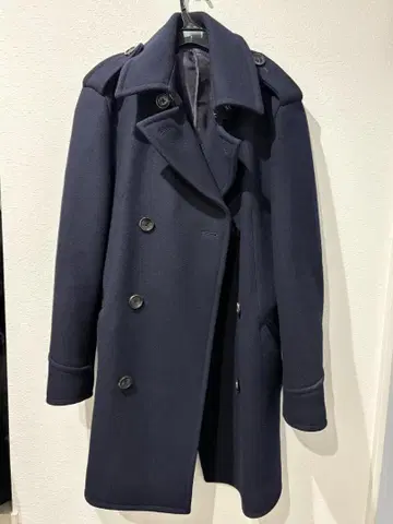 아바하우스 ABAHOUSE 네이비 울 피 코트 L 사이즈