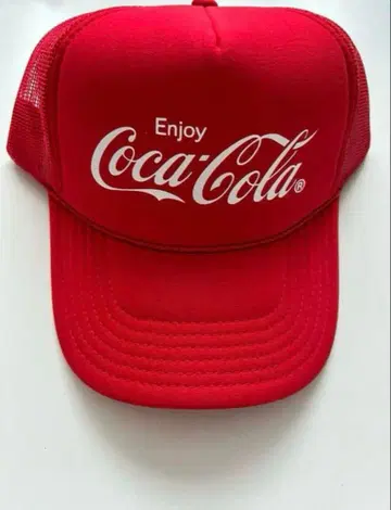 새상품급 코카콜라 캡 코카콜라 빨간색 구제 의류 귀여운