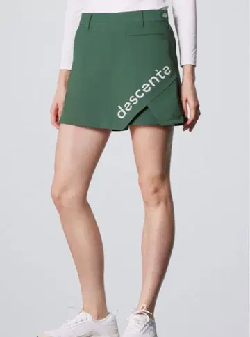 데상트 골프 랩스커트 그린