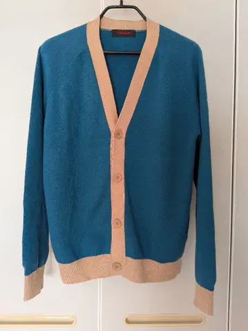 CABaN 코튼 캐시미어 가디건 바이컬러 M 사이즈