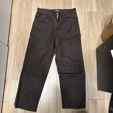 auralee HARD TWIST DENIM WIDE PANTS