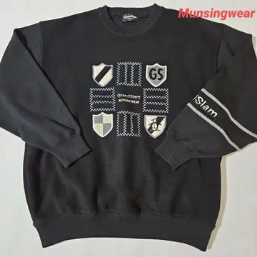 Munsingwear 스웨터 블랙 컬러 속기모 3L
