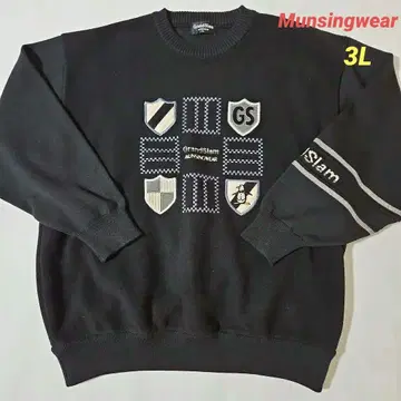 Munsingwear 스웨터 블랙 컬러 속기모 3L