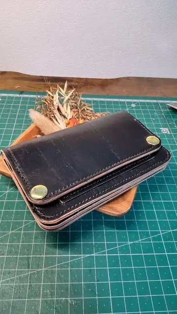 [시험 제작] 브라이들 가죽 미니 트래커 지갑