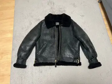 [ 새상품급 ] AVIREX 아비렉스 B-3 무스탕 플라이트 자켓 블랙