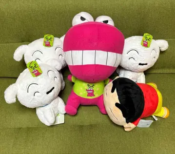 짱구는 못말려(크레용 신짱) 모후굿토 봉제 인형 와니야마 씨 시로 5개